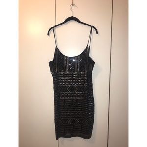 Express Mini Sequin Dress - Low Back